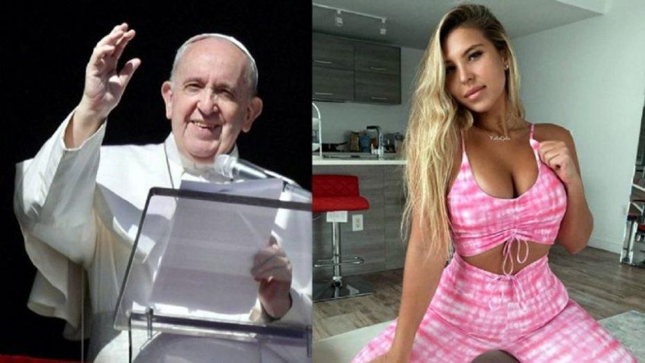 El supuesto like del papa Francisco a una supermodelo hot en Instagram