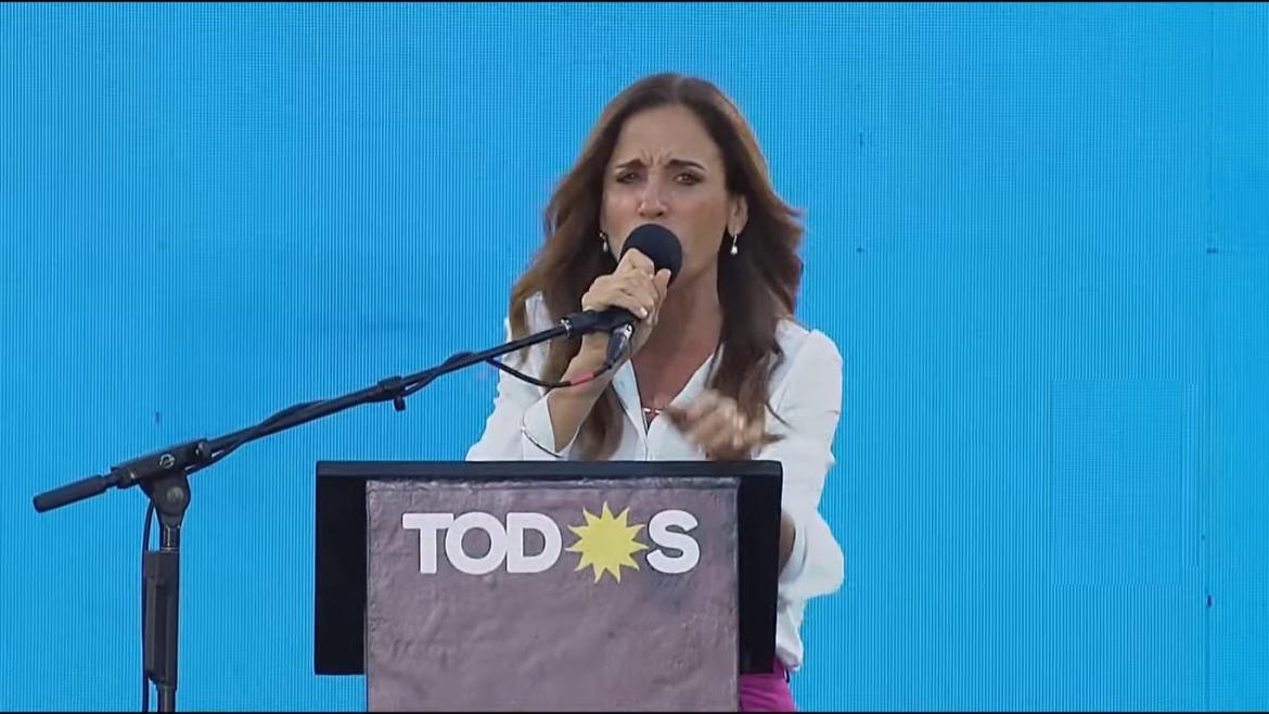Tolosa Paz en el cierre de campaña del Frente de Todos: 