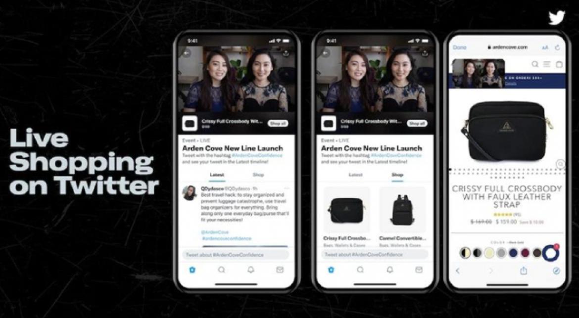 Nueva función: Twitter implementará las compras en vivo dentro de la aplicación